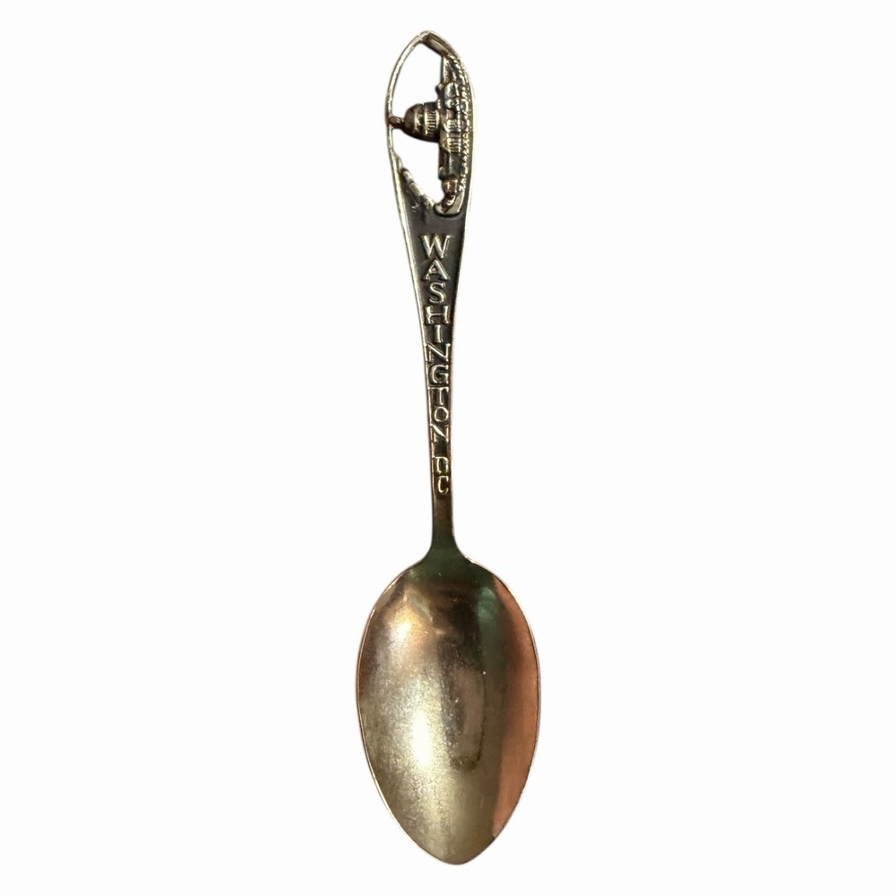 Vintage Washington DC Souvenir Spoon The Capitol Building Silver Tone Collector
